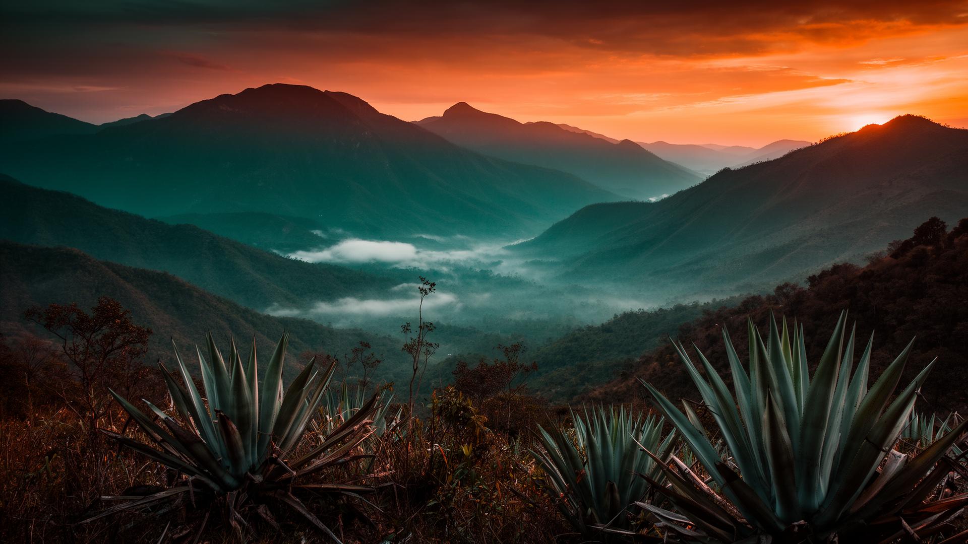 Sierra of Oaxaca at dawn